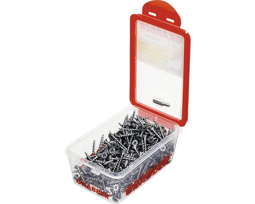 Låda med skruvar och bits