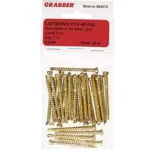 Golv- och listskruv GRABBER 4,2x48mm gul 25-pack PTX48CHSB