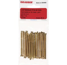 Golv- och listskruv GRABBER 4,2x62mm gul 25-pack PTX62CHSB