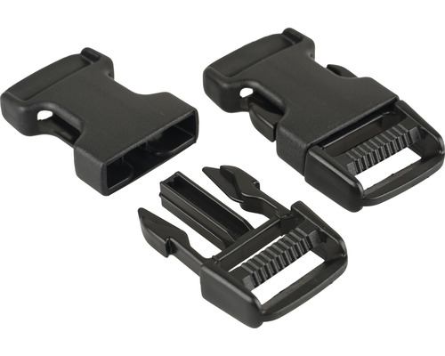 Snäppspänne i plast, tredelat