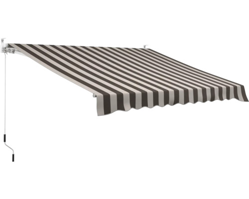 Terrassmarkis brunt/beiga ränder 3x2,5m Terrassmarkis brunt/beiga ränder 3x2,5m
