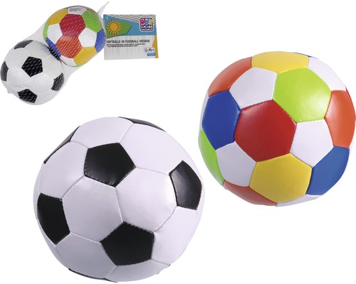 Mjuka bollar med fotbollsdesign 2-pack