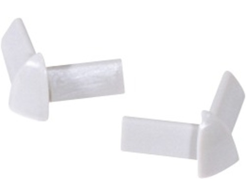 Hörnstycke DURAL Durabord blister vit PVC 9 mm 2-pack