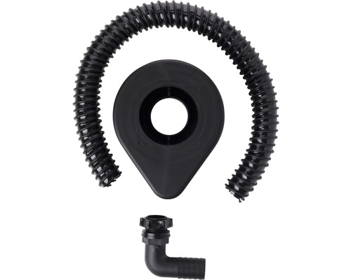 Avloppssats med slang och tätning för tvättställ