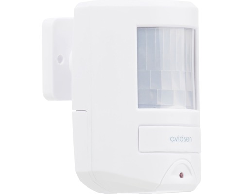 Rörelsesensor AVIDSEN infraröd med fjärrkontroll för larmfunktion vit 100104