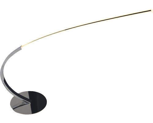 Böjd LED-golvlampa med rund fot