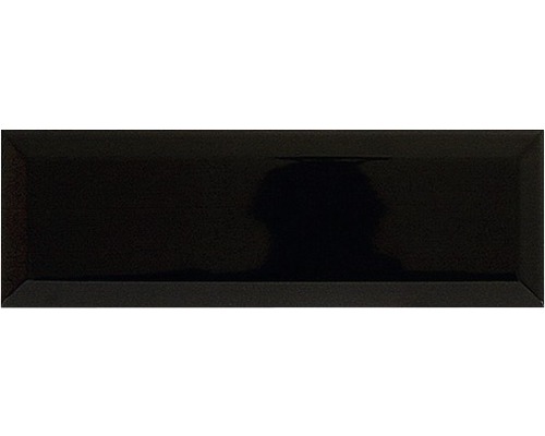 Kakel svart fasad kant blank 10x30cm