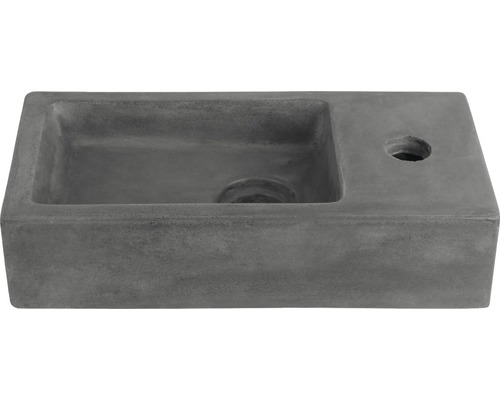 Tvättställ DIFFERNZ Hura betong grå matt 385x185 mm