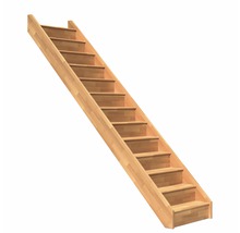 Rak trätrappa