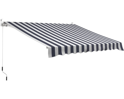 Terrassmarkis blå/vitrandig 300x250cm Terrassmarkis blå/vitrandig 300x250cm