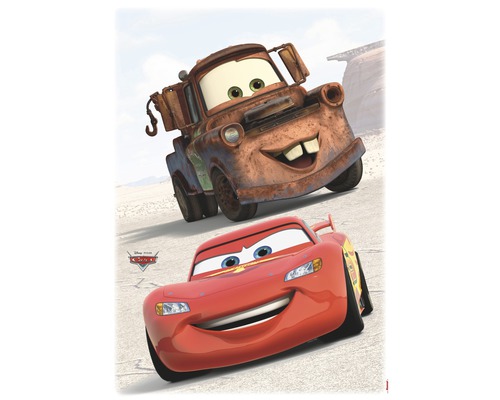Tecknade figurer Blixten McQueen och Bärgarn från Bilar