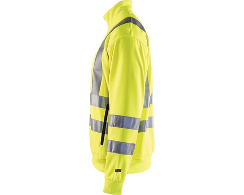 Gul arbetsjacka med reflexband