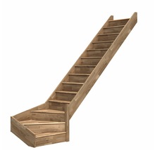 Trätrappa för inomhusbruk
