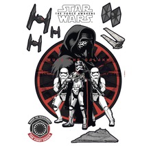 Väggdekal Star Wars The Force Awakens med karaktärer och rymdskepp