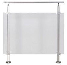 Duschvägg i glas med rostfri stålram