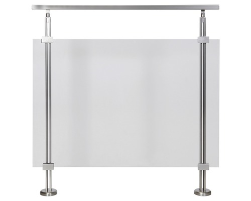 Duschvägg i glas med rostfri stålram