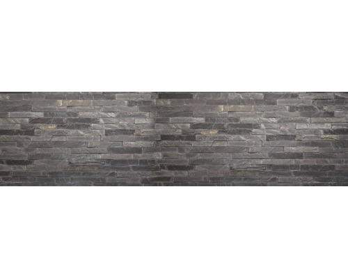 Stänkpanel för kök MYSPOTTI Splash Black Bricks 2200x600 mm