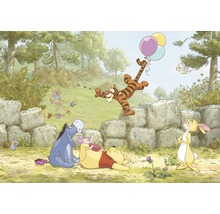 Illustration av Nalle Puh och hans vänner i Sjumilaskogen