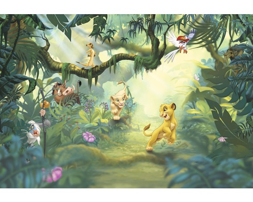 Fototapet KOMAR Disney edition 2 lion king jungle 368x254cm 8-475 Djungel tapet med karaktärerna från Lejonkungen