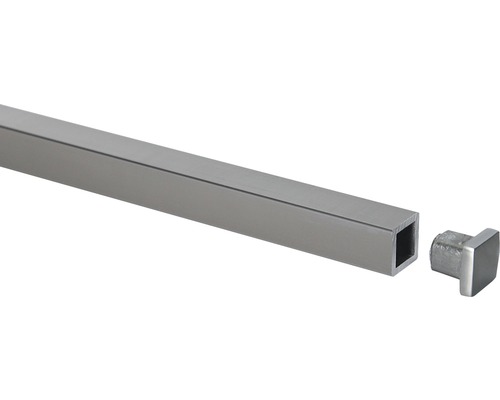 Ändknopp PERTURA för fyrkantiga stolpar 15x14mm 5-pack Fyrkantigt metallrör med ändstopp