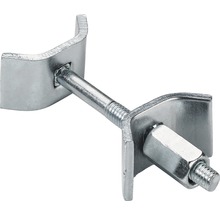 Metallisk rörfästningsbygel med gänga