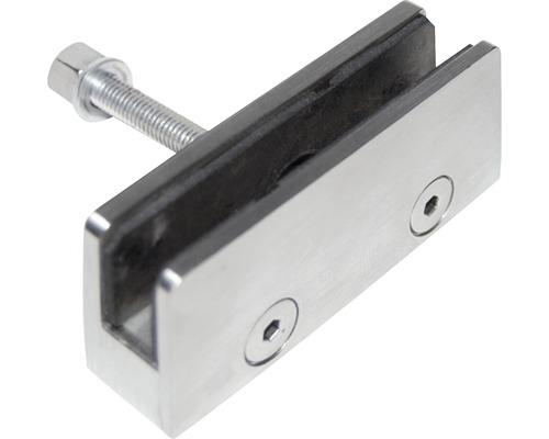 Glasklämma av metall med skruv