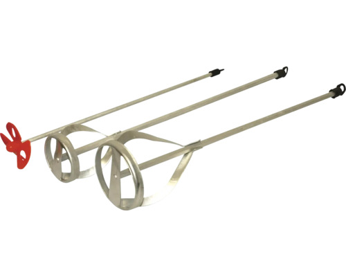 Tre murbruksblandare av metall med blandningskorg och fäste