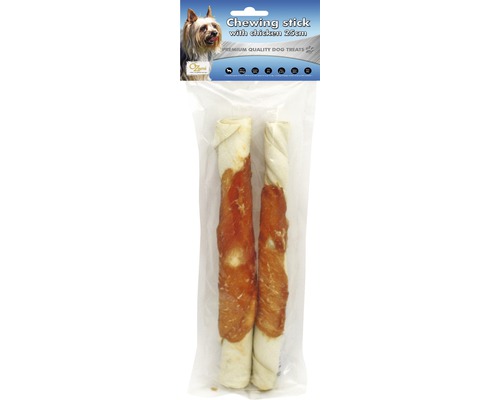 Hundgodis Chewing stick with chicken 25cm 200g