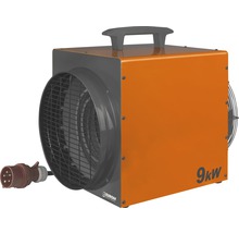 Elektrisk värmefläkt med 9 kilowatt effekt