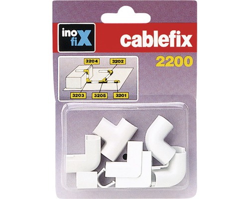 Anslutningsstycke för kabelkanal 2200-2 Cablefix 10 delar