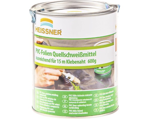 PVC-Lim HEISSNER med foliesvetsmedel för 15m svetsfog 600g Heissner PVC-folie svetsmedel i burk
