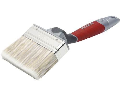 Platt pensel med plasthandtag