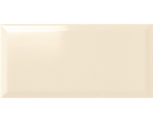 Kakel fasad metro crema beige blank 10x20x0,72cm Rektangulär keramisk platta
