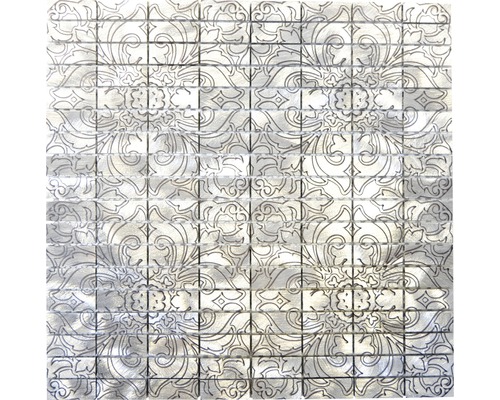 Mosaik aluminium ALF C101D silver 30x30 cm
