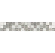 Mosaikplatta av glas och sten