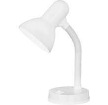 Vit skrivbordslampa med flexibel hals