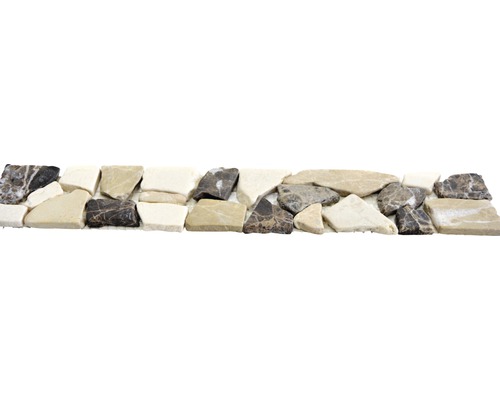 Bård Ciot natursten marmoroptik beige vit BO CIOT CB5 Mosaikplatta av natursten