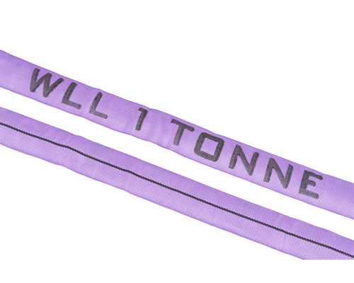 Lyftband med markeringen WLL 1 ton
