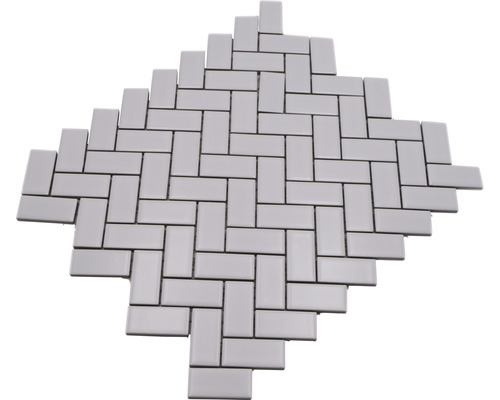 Mosaikplatta i fiskbensmönster