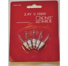 Konstsmide reservglödlampor 2,4V 0,168W, 5 stycken