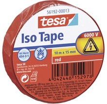 Tesa isoleringsband röd, 10 m x 15 mm