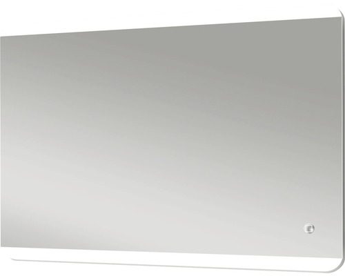 Rektangulär badrumsspegel med integrerad belysning