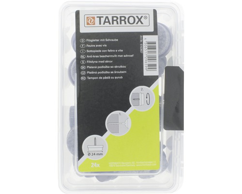 Tarrox filtdyna med skruv, 24 millimeter diameter