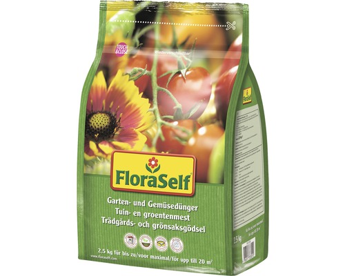 Trädgårdsgödsel FLORASELF Trädgårds- & grönsaksgödsel 2,5kg