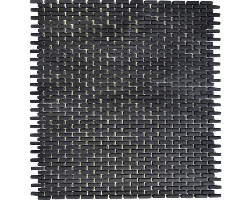 Mosaik glas Cuba B21B svart 27,5x29,7 cm