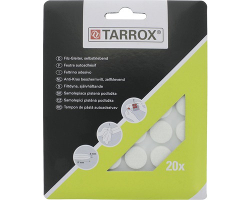 Tarrox filtdyna, självhäftande, 20 stycken förpackning