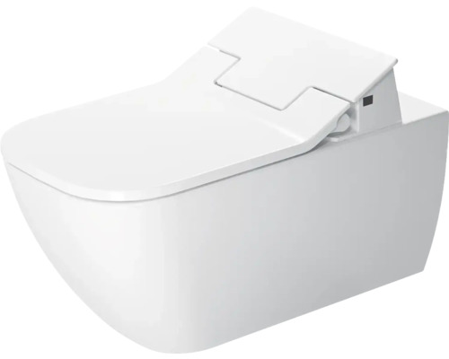 Duschtoalett DURAVIT Happy D.2 SensoWash® utan Dusch-WC-sits vit blank vattensparande med beläggning P-lås