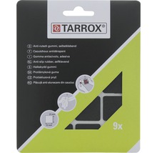 Tarrox Halkskydd gummi, självhäftande, 25x25 millimeter, 9 stycken