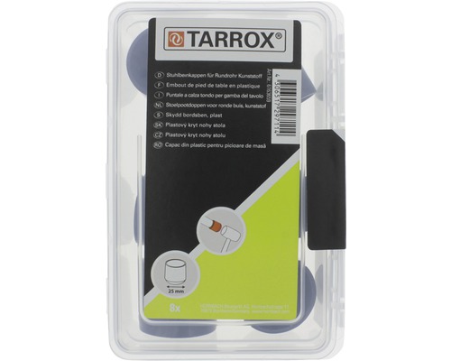Tarrox Bordsbensskydd för runda rör, plast, 25 mm, 8 stycken