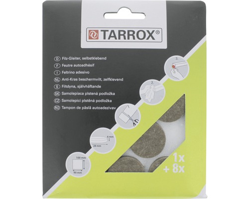 TARROX Filttassar 1x90x100 mm 8xØ28 mm 9 st
